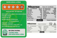 Máy lạnh Hisense AS-12TR4RLACA00 Inverter 1 chiều 12.000 BTU 1.5HP