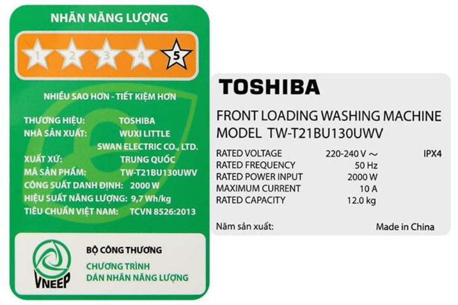 Máy giặt Toshiba TW-T21BU130UWV(MG) Inverter 12 kg