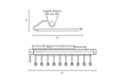 Kệ vắt quần Vickini 18003.500
