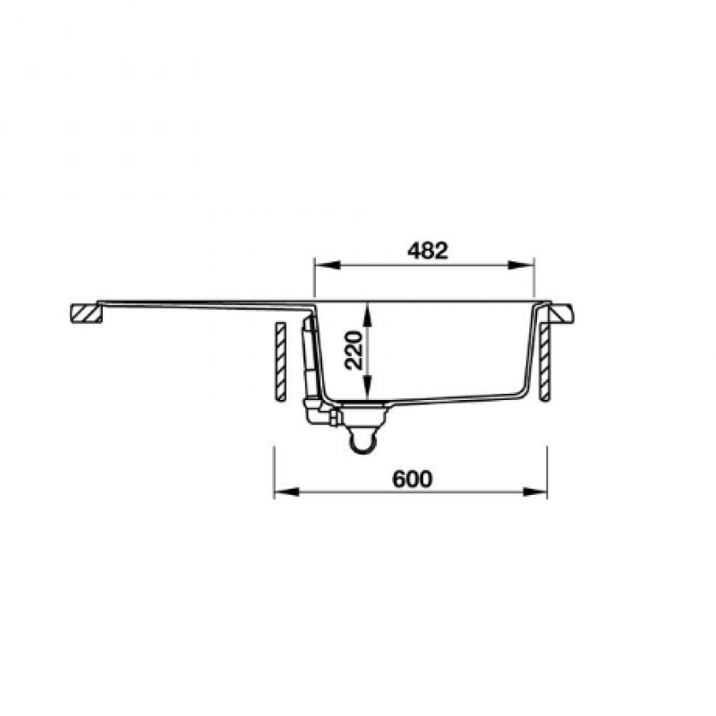 Chậu đá Hafele HS-GSD10050 570.36.350