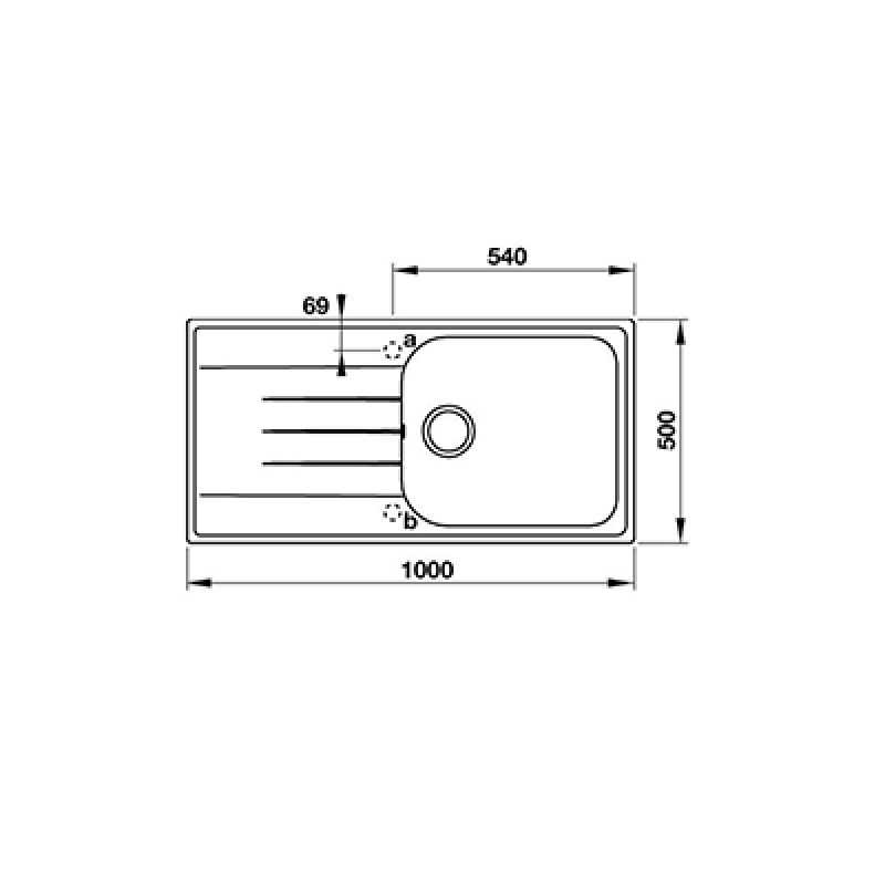 Chậu đá Hafele HS-GSD10050 570.36.350