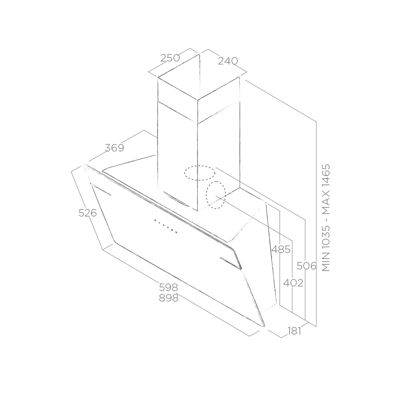 Máy hút mùi Elica L’ESSENZA BL/A/60 PRF0117403A