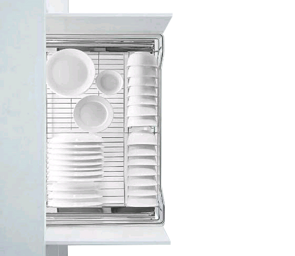 Rổ chén dĩa ray giảm chấn Higold 301607, 301601, 301606, 301602, 301603 tại Khánh Vy Home có các ngăn úp chén dĩa gọn gàng