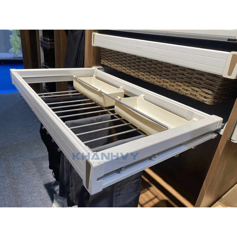 Giá vắt quần âu kết hợp để trang sức, ray giảm chấn Eurogold EVA590