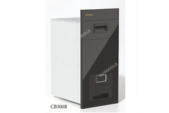 Thùng Gạo Nút Ấn Mặt Kính Đen Eurogold CB300B