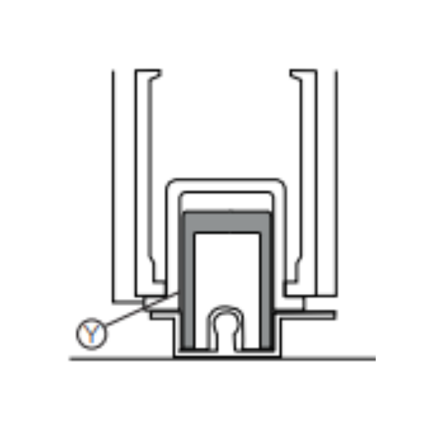 ADAPTER PROFILE2 SIL.POL 3M Hafele 403.75.451