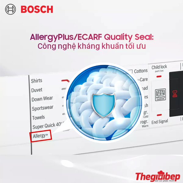 Máy giặt Bosch WAW28480SG 9kg- Serie 8 Đức