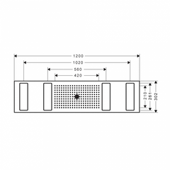 Sen trần AXOR ShowerSolution ShowerHeaven 1200/300 - 10629000 589.52.213