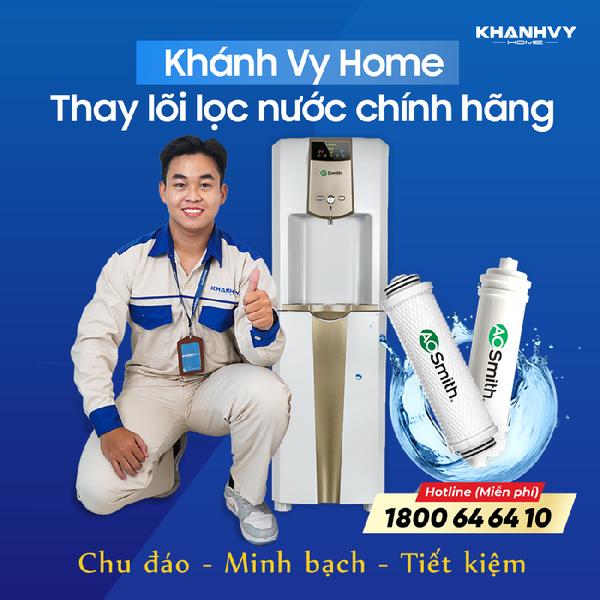 Thay lõi lọc nước Aosmith