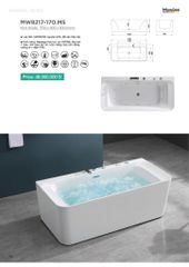 Bồn tắm massage Mowoen MW8217 – 170.MS