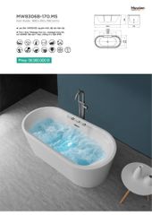 Bồn Tắm Massage Acrylic Mowoen MW8306B-170.MS