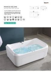 Bồn Tắm Massage Acrylic Mowoen MW8123-180.2MS