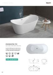 Bồn Tắm Acrylic Độc Lập Mowoen MW8207B-170