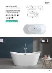 Bồn Tắm Acrylic Độc Lập Mowoen MW8207B-180