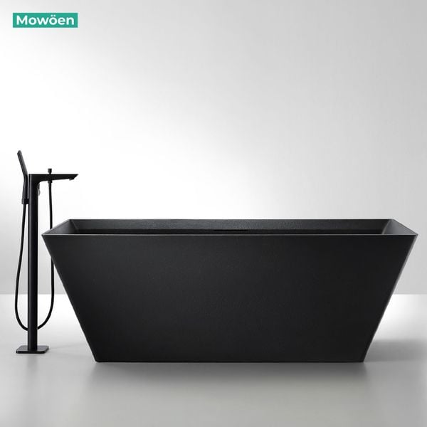 Bồn tắm đá MOWOEN MW001-Matt Black