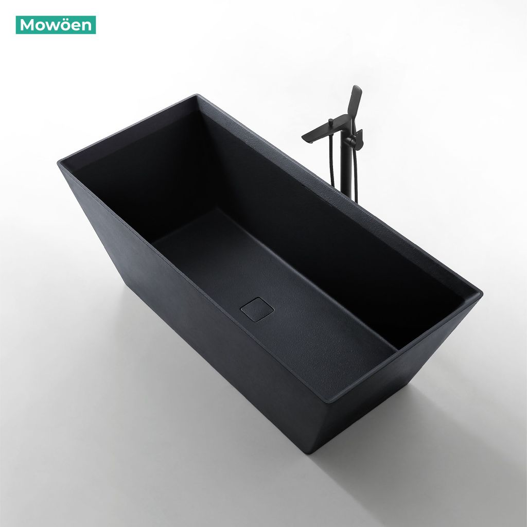 Bồn tắm đá MOWOEN MW001-Matt Black