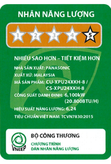 Máy lạnh Panasonic CU/CS-XPU24XKH-8 Inverter 1 chiều 20.800 BTU 2.5HP