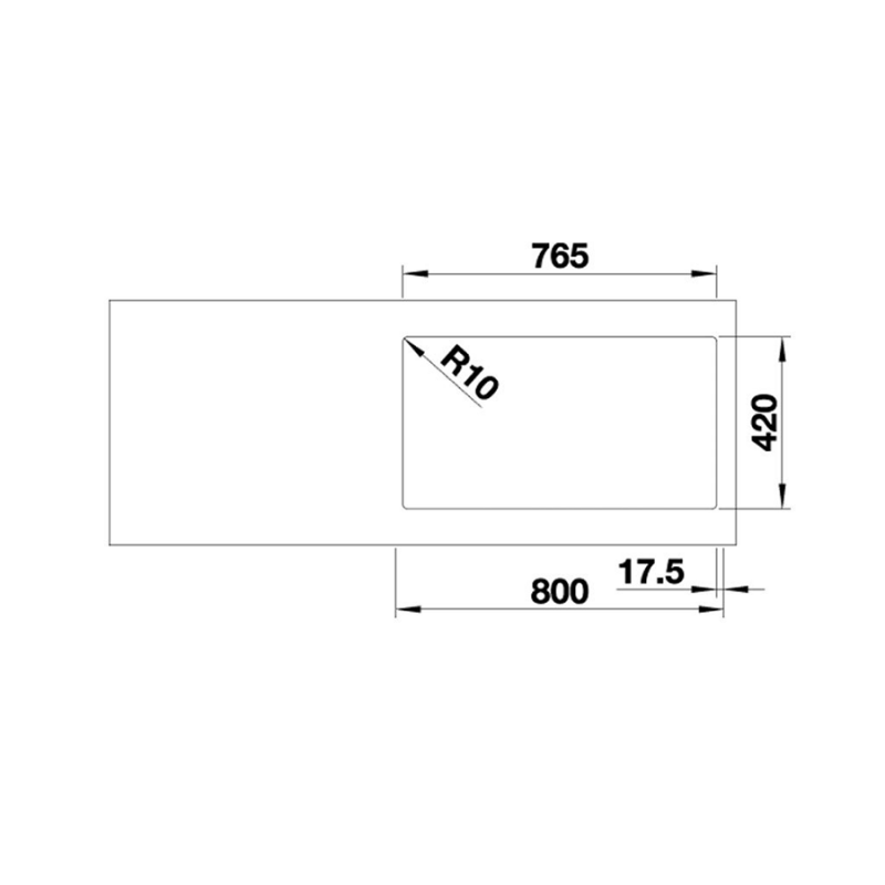 Chậu rửa chén Blanco - QUATRUS R15 285/435-IU 570.27.169