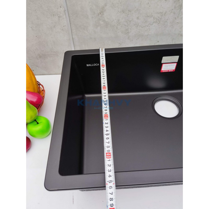 Chậu rửa chén Malloca ZEN K-13040 đá Granite cao cấp chính hãng