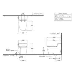 Bàn cầu 1 khối Cotto C101907 nắp đóng êm