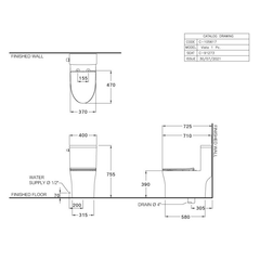 Bàn cầu 1 khối Cotto C105617 nắp đóng êm