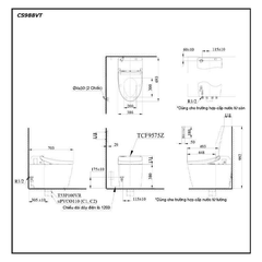 Bàn cầu điện tử TOTO NEOREST DH CS988VT/TCF9575Z/T53P100VR