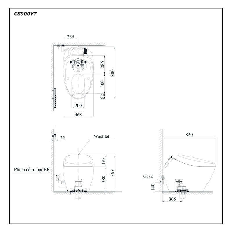 Bàn cầu điện tử TOTO NEOREST NX I/CS900VT/T53P100VR