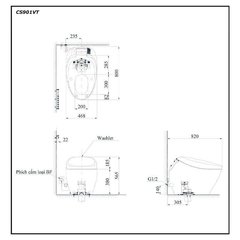 Bàn cầu điện tử TOTO NEOREST NX II/CS901VT/T53P100VR