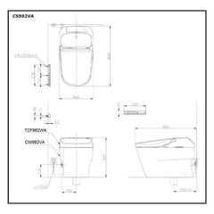 Bàn cầu điện tử TOTO NEOREST XH I CW992VA/TCF992WA