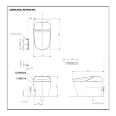 Bàn cầu điện tử TOTO NEOREST XH II CW993VA/TCF993WA/T53P100VR