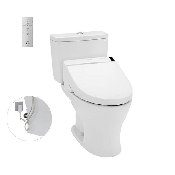 Bàn cầu hai khối TOTO CS735DW6 nắp rửa điện tử WASHLET