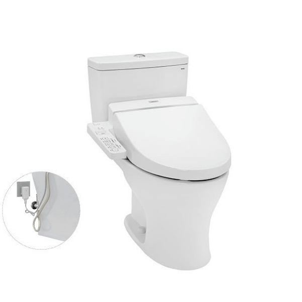 Bàn cầu hai khối TOTO CS735DW7 nắp rửa điện tử WASHLET