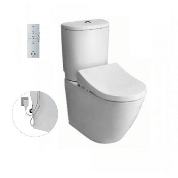 Bàn cầu hai khối TOTO CS761DW5 nắp điện tử tự động
