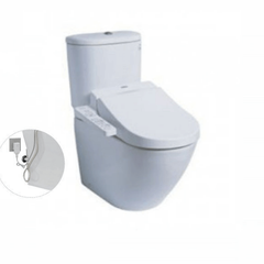 Bàn cầu hai khối TOTO CS761PDW8 nắp rửa điện tử WASHLET