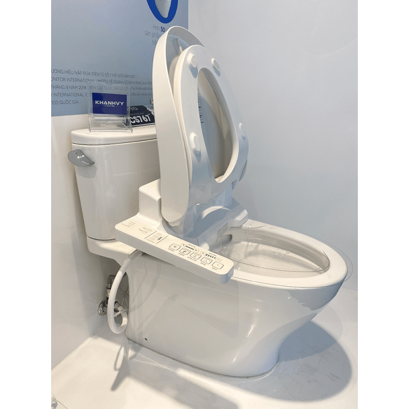 Bàn cầu hai khối TOTO CS767RW7 nắp rửa điện tử WASHLET