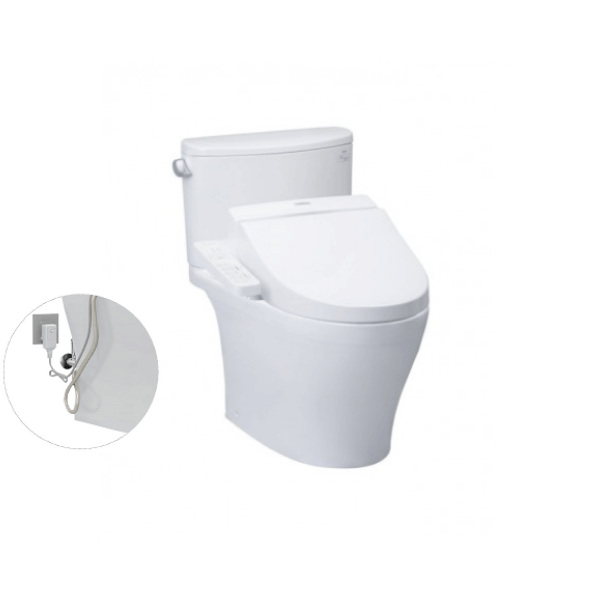Bàn cầu hai khối TOTO CS767RW7 nắp rửa điện tử WASHLET