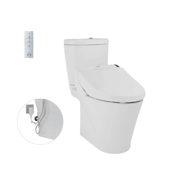 Bàn cầu hai khối TOTO CS819DSW6 nắp rửa điện tử WASHLET