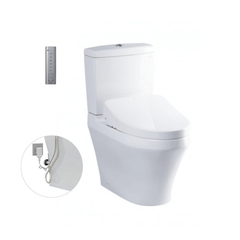 Bàn cầu hai khối TOTO CS945DNW11 nắp rửa điện tử WASHLET