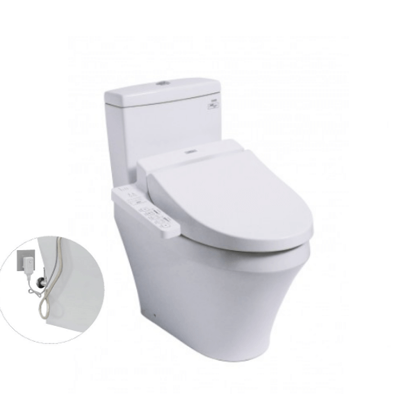 Bàn cầu hai khối TOTO CS945DNW7 nắp rửa điện tử WASHLET