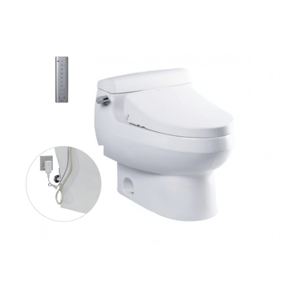 Bàn cầu một khối TOTO MS688W11 kèm nắp rửa điện tử WASHLET