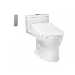 Bàn cầu một khối TOTO MS855CDW12 kèm nắp rửa điện tử WASHLET