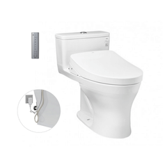 Bàn cầu một khối TOTO MS855DW11 kèm nắp rửa điện tử WASHLET