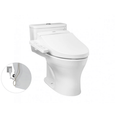 Bàn cầu một khối TOTO MS855DW7 kèm nắp rửa điện tử WASHLET