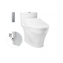 Bàn cầu một khối TOTO MS885DW11 kèm nắp rửa điện tử WASHLET