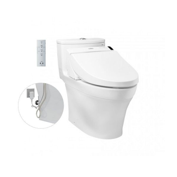 Bàn cầu một khối TOTO MS885DW6 kèm nắp rửa điện tử WASHLET