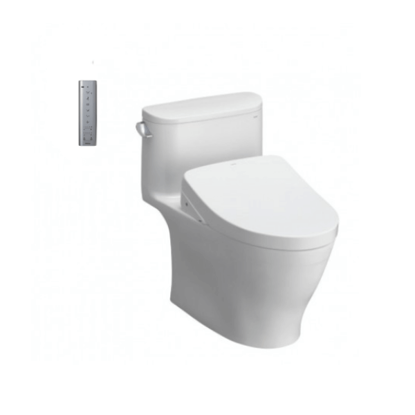 Bàn cầu một khối TOTO MS887CRW12 kèm nắp rửa điện tử WASHLET