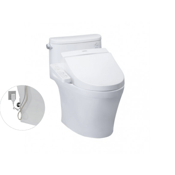 Bàn cầu một khối TOTO MS887RW7 kèm nắp rửa điện tử WASHLET