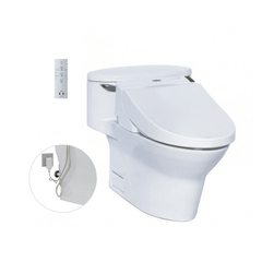 Bàn cầu một khối TOTO MS904W6 kèm nắp rửa điện tử WASHLET