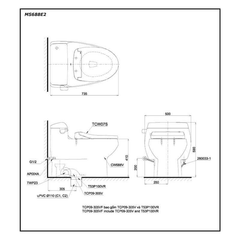Bàn cầu một khối nắp cơ TOTO MS688E2