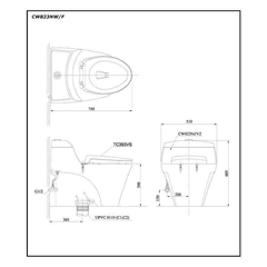 Bàn cầu TOTO CW823NWF nắp đóng êm TC393VS